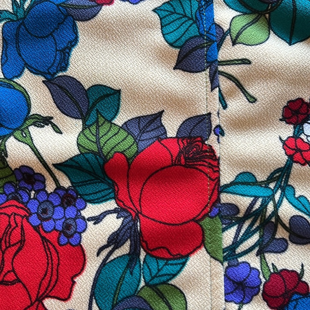 Nuvolo Floral Summer Cocktail Kimmno-Sleeve Dress Size Large - Picture 10 of 16